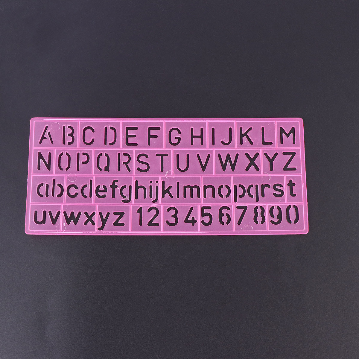 Kids Education Alphabet Numbers - 4Pcs Plastic Graffiti Rulers Alphabet Numbers