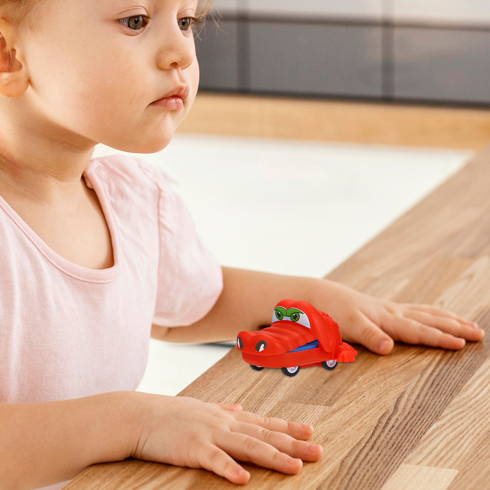 Educational Cartoon For Kids - 1Set Pull-Back Car Alligator Shape Cartoon