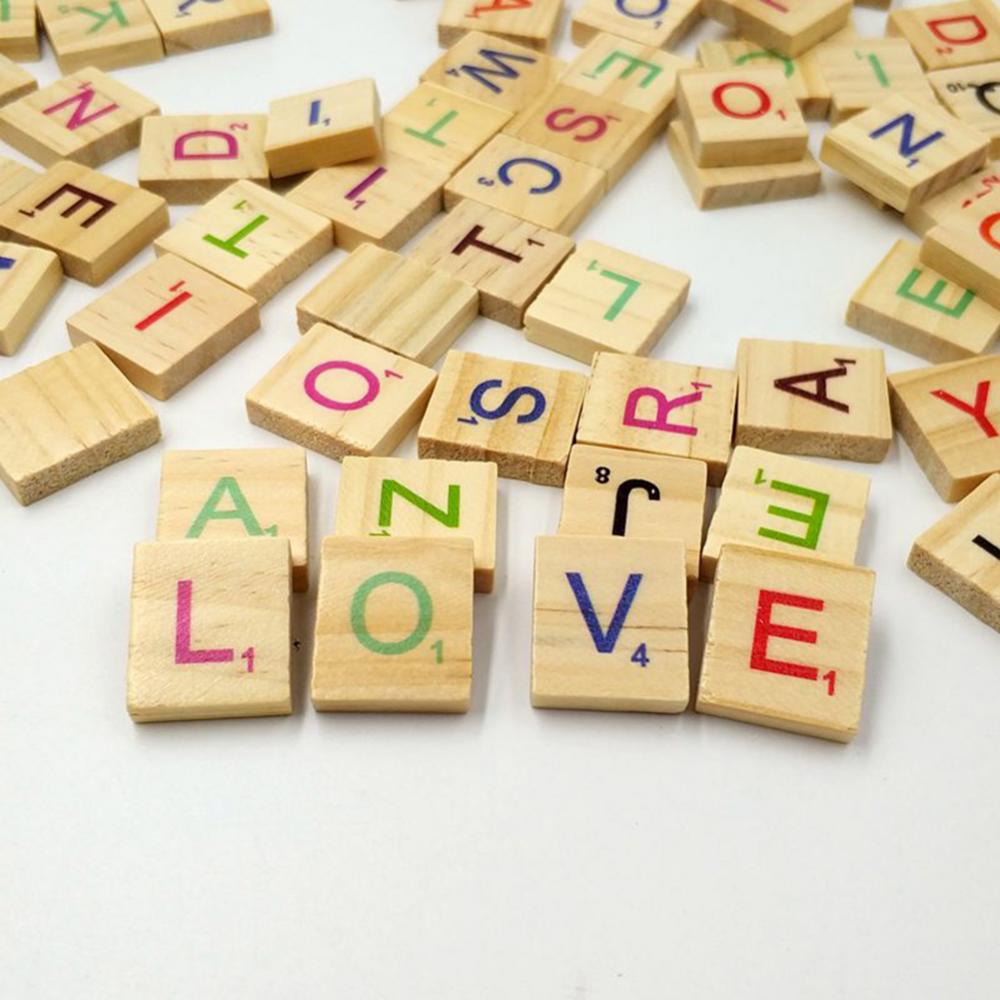 100Pcs Wooden Language Toys Le - огляд і ціна Kids Education Alphabet Numbers