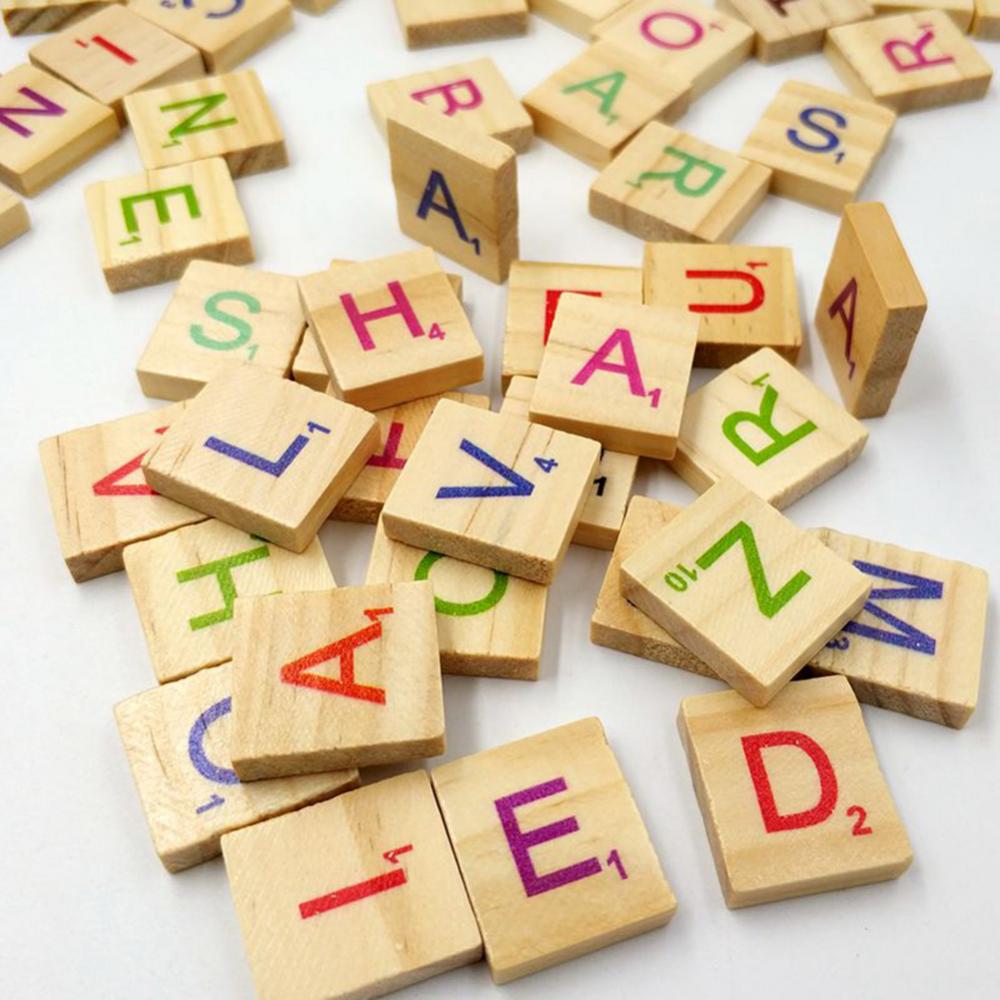 100Pcs Wooden Language Toys Le - огляд і ціна Kids Education Alphabet Numbers
