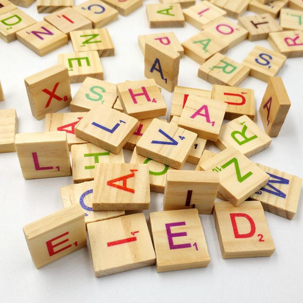100Pcs Wooden Language Toys Le - огляд і ціна Kids Education Alphabet Numbers