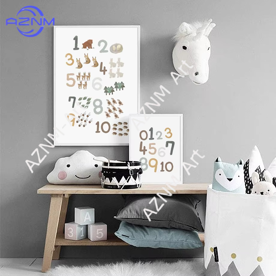 1/2pcs Education Learning Numb - огляд і ціна Kids Educational Poster