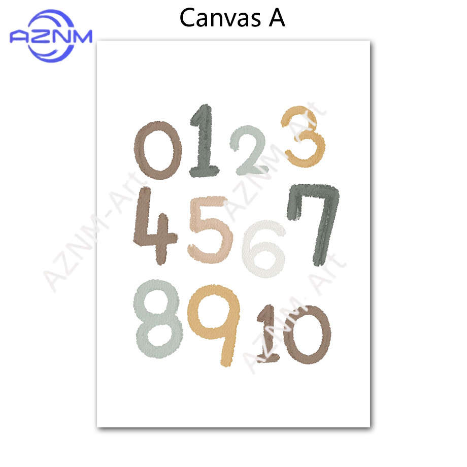1/2pcs Education Learning Numb - огляд і ціна Kids Educational Poster