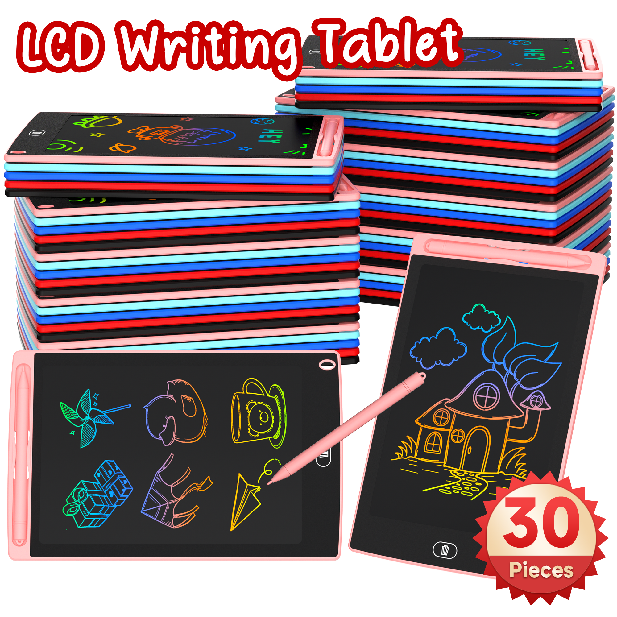 30pcs of 8.5 Inch LCD Drawing  - огляд і ціна Kids Education Tools