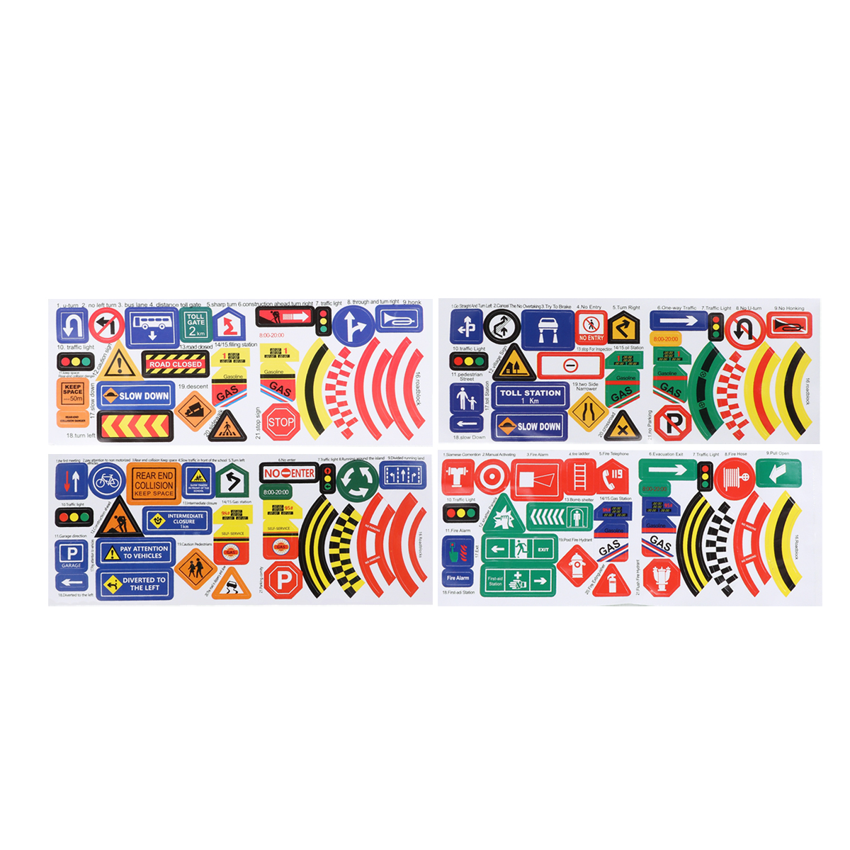112 Pcs Traffic Signs Toys for - огляд і ціна Kids Education Logo