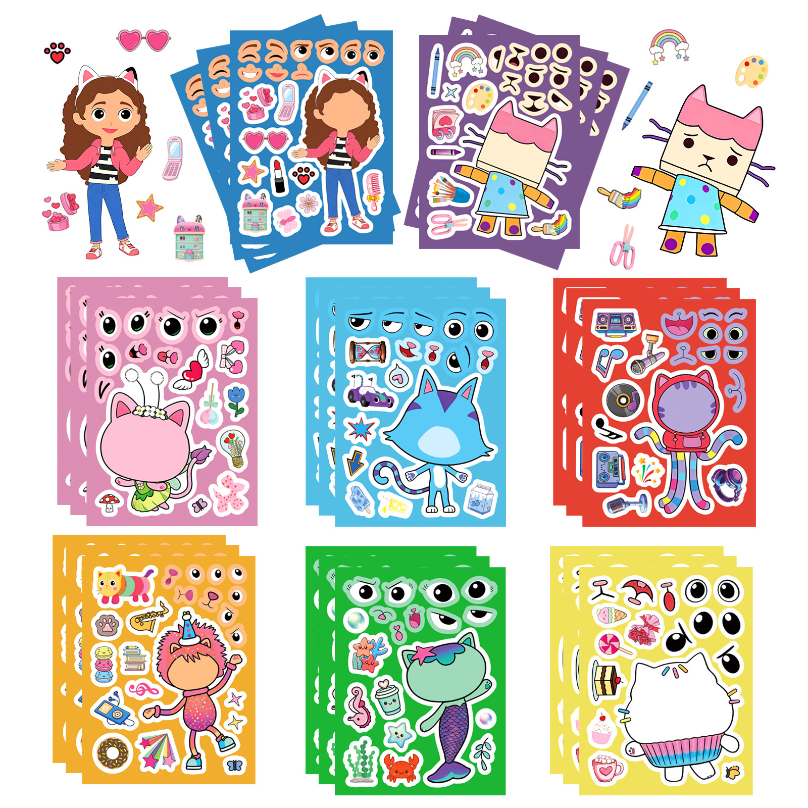 8/16Sheets Gabby's Dollhouse M - огляд і ціна Educational Cartoon For Kids