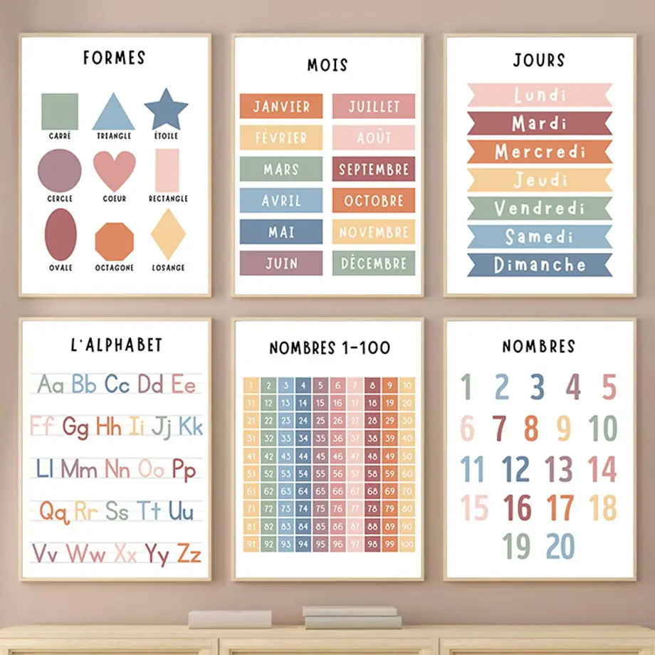 English French Number Alphabet - огляд і ціна Kids Education Alphabet Numbers