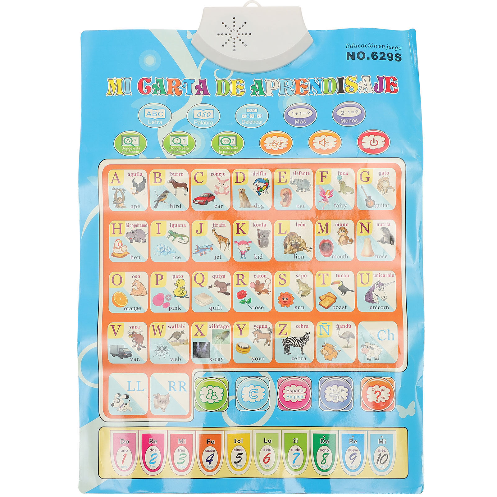 Spanish and English Talking Po - огляд і ціна Kids Educational Poster