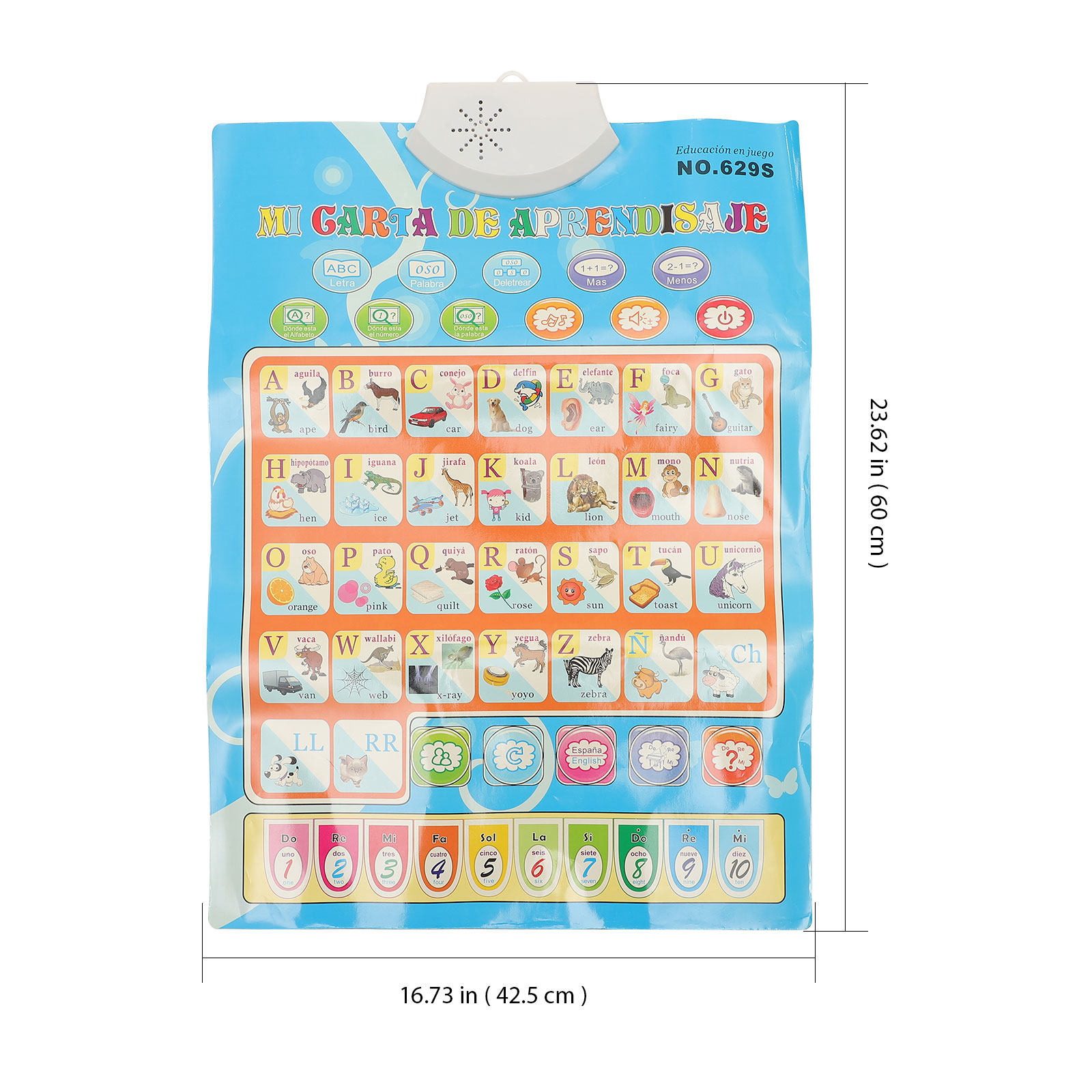 Spanish and English Talking Po - огляд і ціна Kids Educational Poster