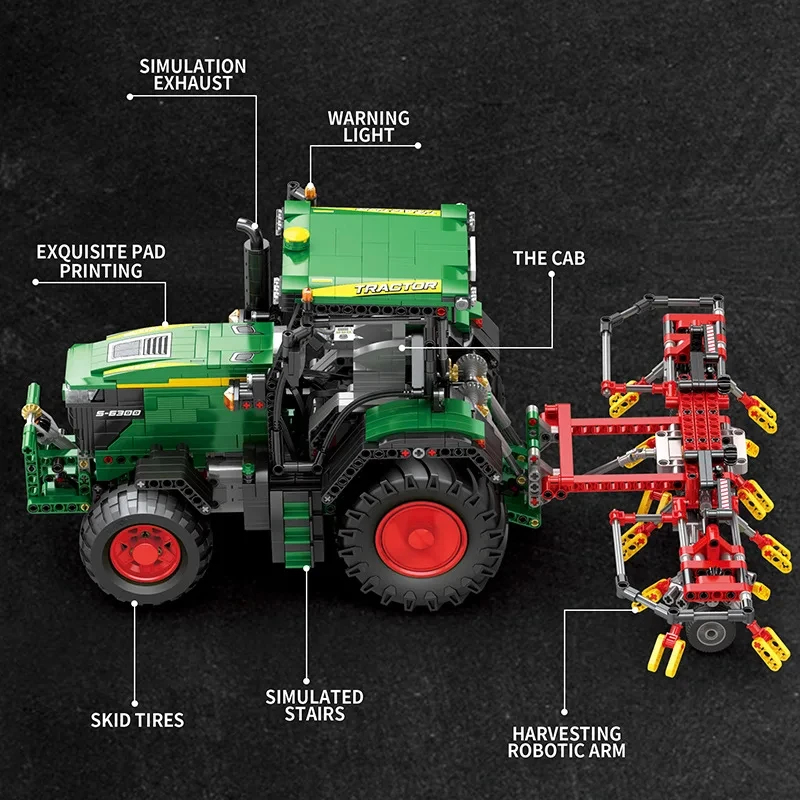 1664PCS Agricultural Tractor B - огляд і ціна Kids Education Free App