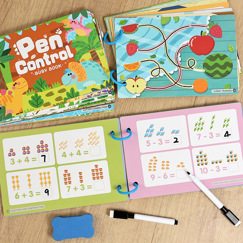 Reusable Kids Busy Book Alphab - огляд і ціна Kids Education Alphabet Numbers