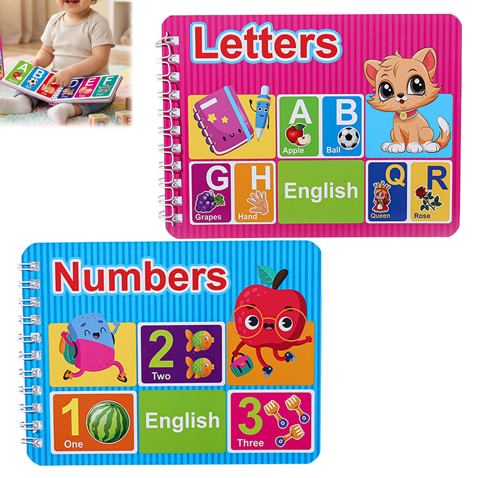 Early Education Cognitive Card - огляд і ціна Kids Education Alphabet Numbers
