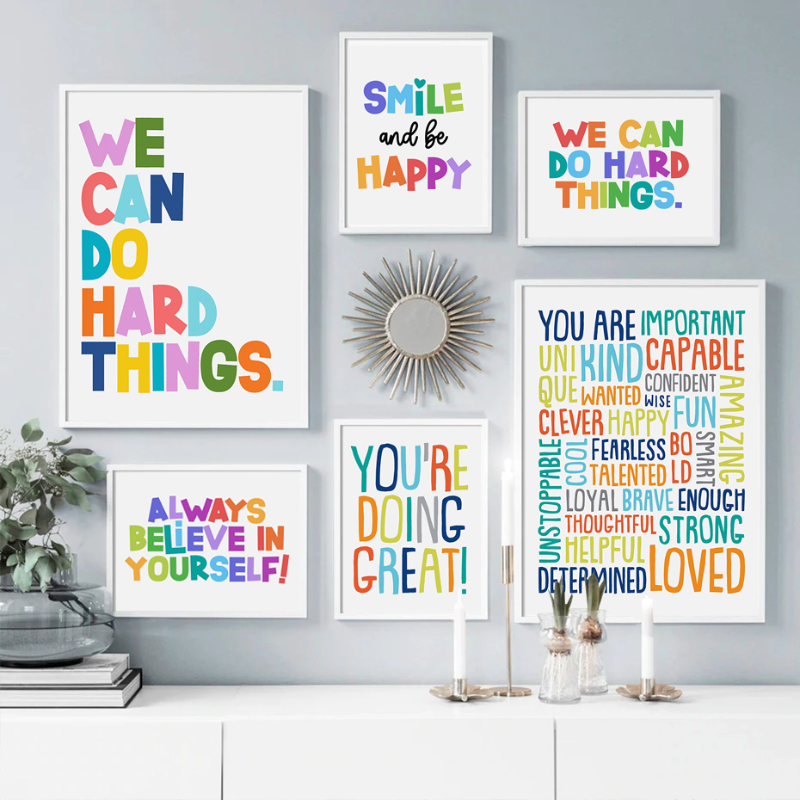 Positive Kid Classroom Wall Pi - огляд і ціна Kids Educational Poster