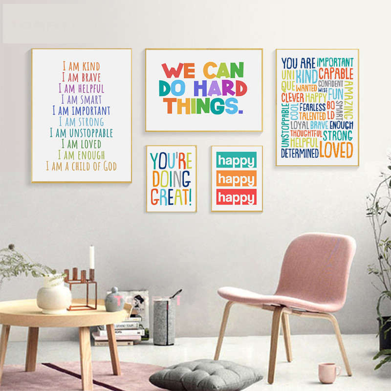 Positive Kid Classroom Wall Pi - огляд і ціна Kids Educational Poster