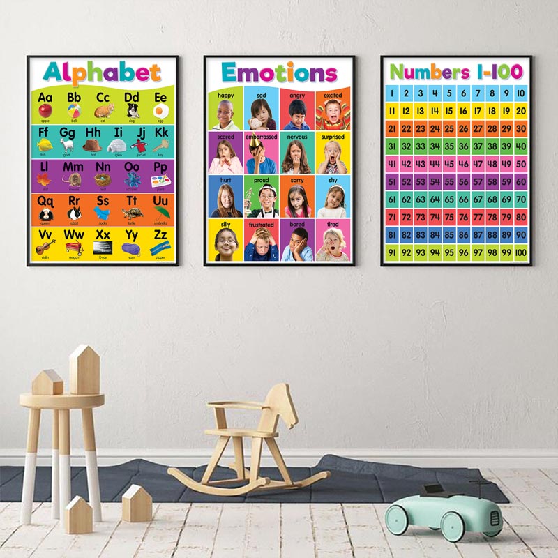 Poster Kindergarten Children L - огляд і ціна Kids Educational Poster